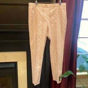 AKRIS PUNTO geometric print ouch pleat trousers sz 10